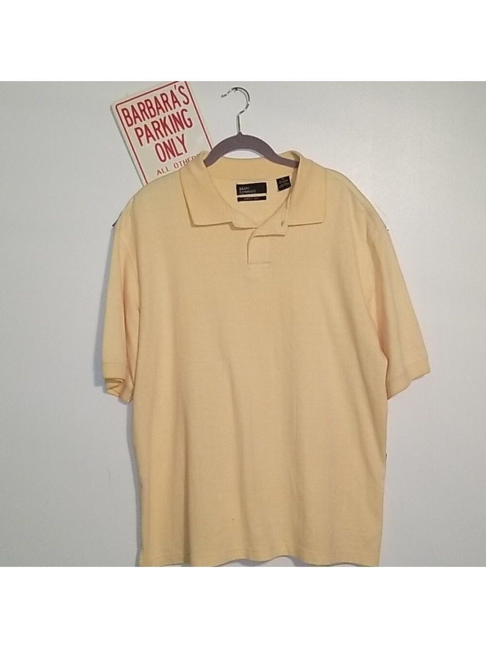 MARC EDWARDS MEN'S YELLOW SHORT SLEEVE-XL